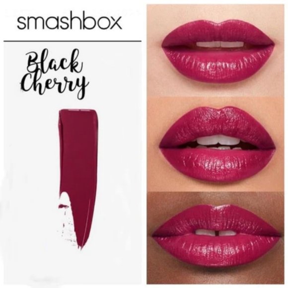 💖💋 Smashbox Be Legendary Lipstick BLACK CHERRY Shade Deep Red Color Lippie NEW - Picture 1 of 3
